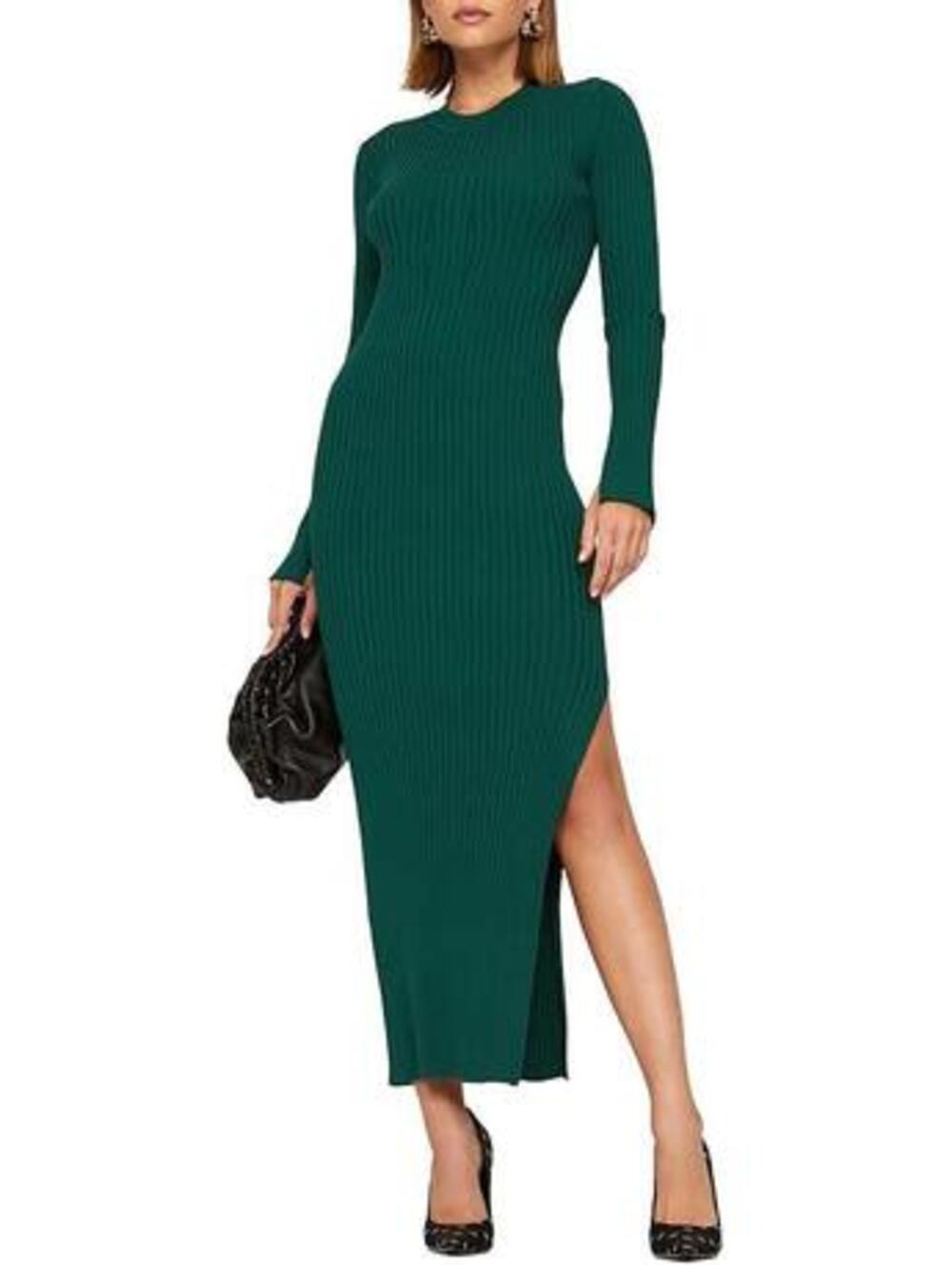 Marina Moscone Collective RTR Design Collective Green Midi Sweater Dress Size S
